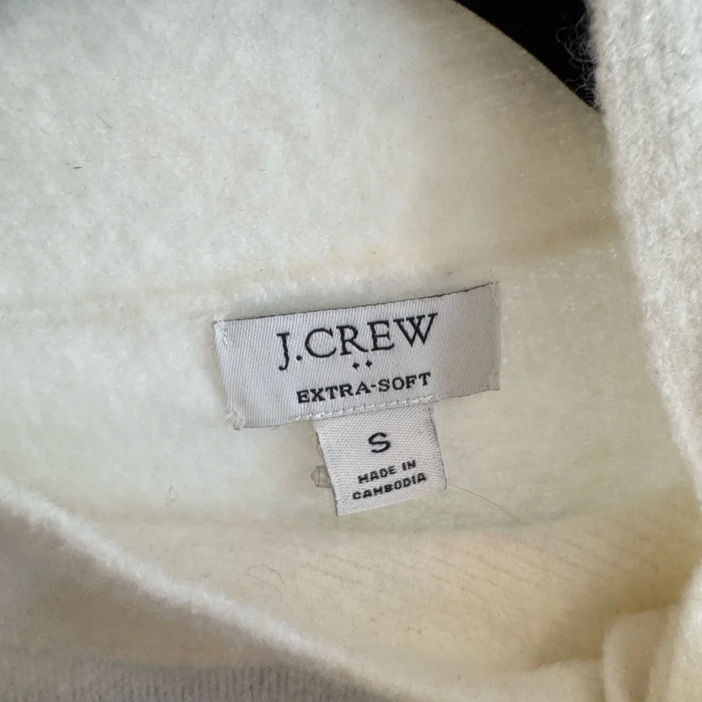 J. Crew Cream Bow Sweater